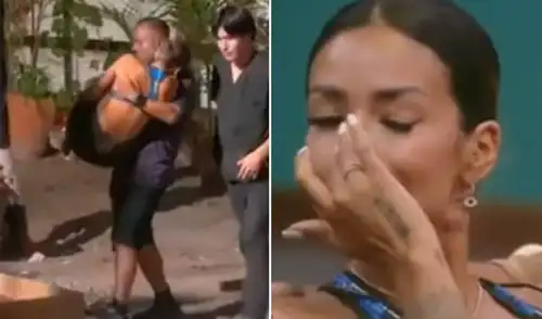 La influencer Shirley Arica tuvo que ser atendida por los paramédicos. La influencer Shirley Arica tuvo que ser atendida por los paramédicos.
