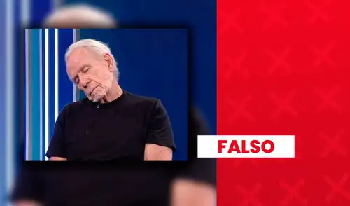 Es falso que Ricardo Belmont se haya quedado dormido durante entrevista.