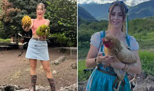Ducelia Echevarría muestra su nueva vida en Pozuzo. Foto: composición LR/Instagram Ducelia Echevarría en Pozuzo