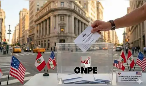 En total, 368,185 peruanos están habilitados para votar en Estados Unidos por Elecciones 2026. (Foto: Nano Banana by Gemini)