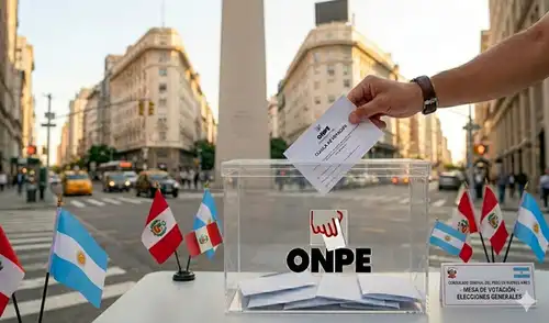En total, 145,893 peruanos podrán votar en territorio argentino por las Elecciones 2026. (Foto: Nano Banana by Gemini)