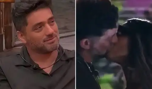 Pablo Heredia y Shirley Arica protagonizaron apasionado beso en fiesta de 'La Granja VIP Perú'.