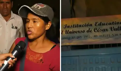Pobladores permanecieron hasta la noche en exteriores del colegio.