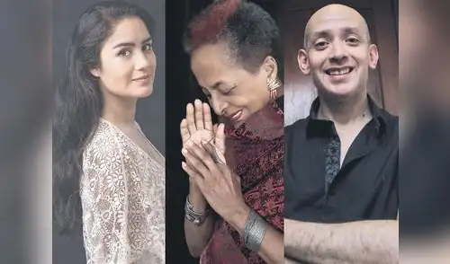 Mayella Lloclla, Susana Baca y Christian Ysla. Mayella Lloclla, Susana Baca y Christian Ysla.