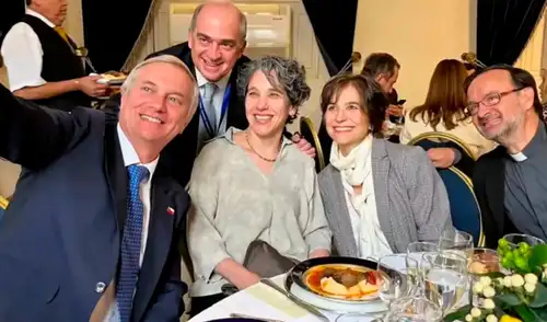 El presidente chileno, José Antonio Kast, realizó un almuerzo el pasado 10 de abril en La Moneda. Foto: Difusión