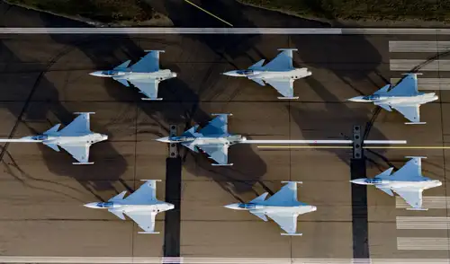 La compañía sueca Gripen afirma que el gobierno peruano no la invitó a sustentar su propuesta de cazas Gripen E/F, a diferencia de Lockheed Martin que presentó el F-16 Block 70. Foto: difusión