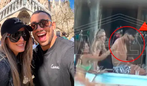Said Palao fue ampayado el 13 de marzo con varias chicas en Argentina. Foto: Composición LR/Captura/Instagram/YouTube Said Palao fue ampayado el 13 de marzo con varias chicas en Argentina.