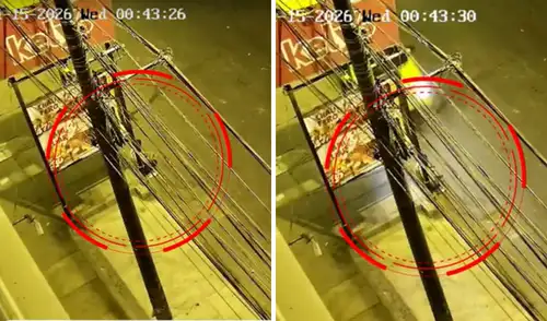 El afectado esperaba su bus para ir al trabajo