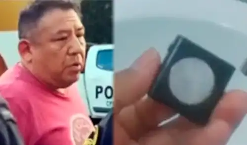 Una de las trabajadoras encontró la cámara oculta debajo del lavadero.