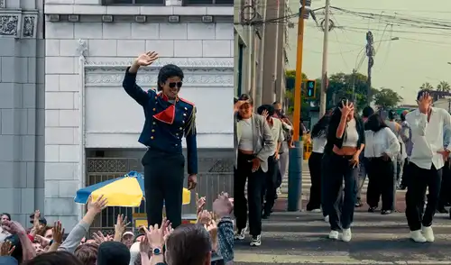 Bailarines peruanos sorprenden al sumarse al ‘flashmobs’ de Michael Jackson antes del estreno de la película