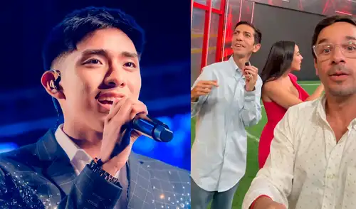 Conductores de ‘Desvelados’ impactan con su curiosa reacción al escuchar cantar a capella a Oscar Junior, heredero de La Bella Luz