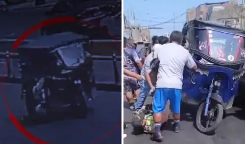 Efectivo policial terminó con golpes en el cuerpo a raíz del incidente.