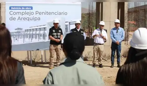 Reinician construcción del penal de Arequipa tras 5 años paralizada.