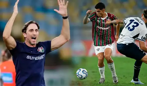 Luis Zubeldía perdió los papeles e insultó a Kevin Serna en pleno partido de Fluminense