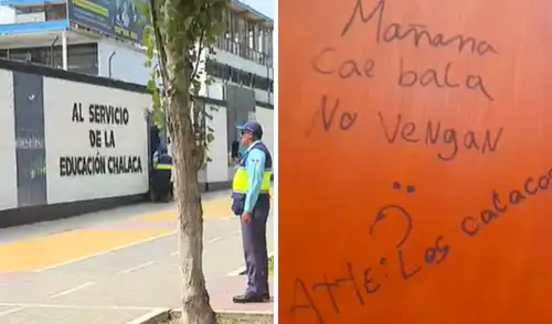 Pintas en colegios del Callao generan alarma.