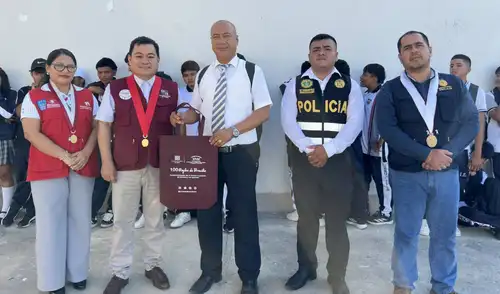 Estudiantes de la IEP Zarumilla aprendieron sobre las etapas del proceso de flagrancia delictiva. Fuente: Difusión.