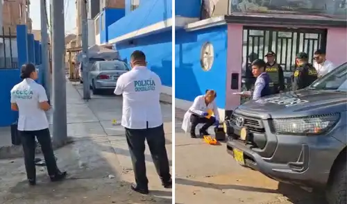 Agentes de la PNP y peritos llegaron a la zona para las primeras diligencias