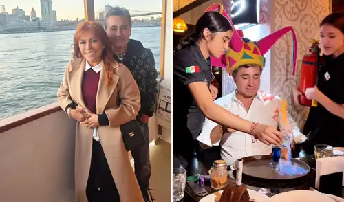 Magaly Medina celebra el cumpleaños de su esposo en México. Foto: composición LR/Instagram