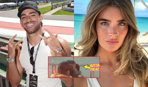 Lainey Floeck y Austin Palao fueron interceptados por 'Amor y Fuego' en el aeropuerto limeño.