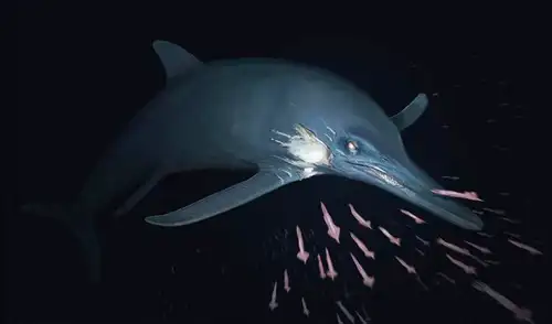 Temnodontosaurio cf. Reconstrucción de trigonodon.  Foto: Joschua Knüppe