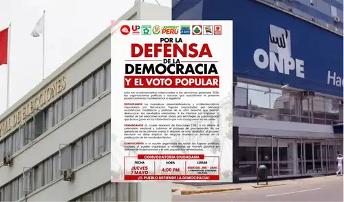 Partidos políticos lanzaron comunicado en favor de la defensa del voto