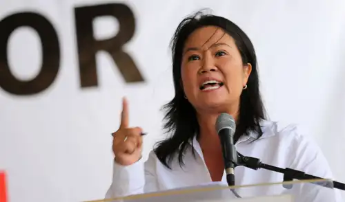 Keiko Fujimori, candidata a la presidencia por Fuerza Popular.