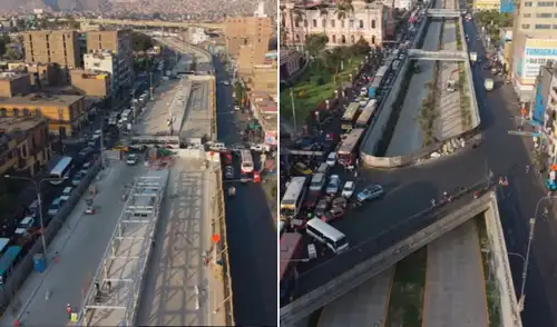 Avance del 90% en la construcción de la Vía Expresa Grau que unirá el Metropolitano con el Metro de Lima Avance del 90% en la construcción de la Vía Expresa Grau que unirá el Metropolitano con el Metro de Lima