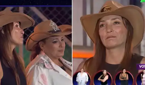 Celine Aguirre abandonó el reality 'La granja VIP'. Foto: composición LR/Panamericana TV Celine Aguirre y Mónica Torres