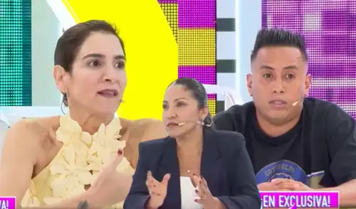 Christian Cueva y su abogada Medaly Barrientos se presentaron en 'Amor y fuego'.