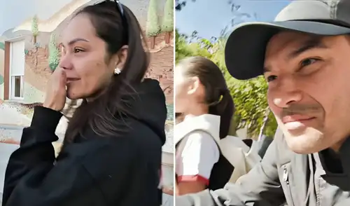 Karen Schwarz y Ezio Oliva que se mudaron a España con sus hijas en abril de 2026.