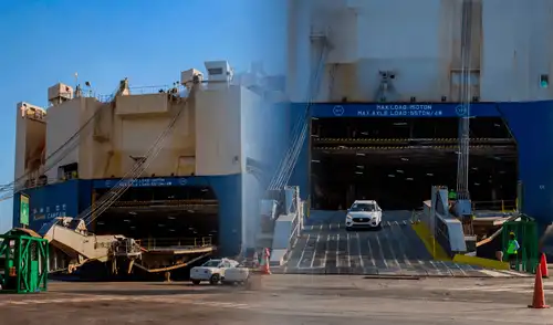 Puerto del Callao registra descarga récord de 6.000 vehículos en una sola nave desde Asia. Puerto del Callao registra descarga récord de 6.000 vehículos en una sola nave desde Asia.