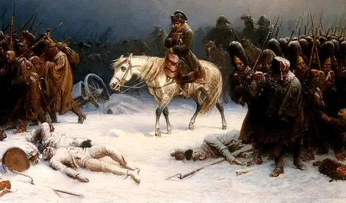 Un estudio identificó los patógenos que provocaron la derrota del ejército de Napoleón en 1851. Foto: Pintura Adolph Northen