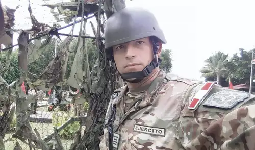 El comandante EP Rómulo Silva Olivos es el número tres del Comando Unificado Pataz (CUPAZ) y fue quien abogó por  su chofer, Jeiser Otiniano Vásquez. Foto: La Republica