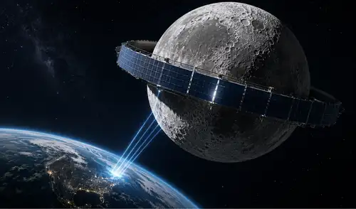 Japón presenta el "Anillo Lunar", un innovador proyecto para crear un anillo de paneles solares en la Luna que transmitirá energía limpia a la Tierra.