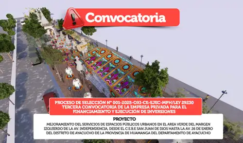 La Municipalidad Provincial de Huamanga abrió la tercera convocatoria del proceso de selección. Fuente: difusión.