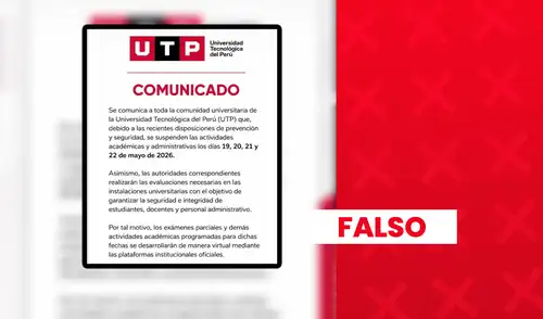 La UTP Ica no dispuso la suspensión de sus actividades. La UTP Ica no dispuso la suspensión de sus actividades.