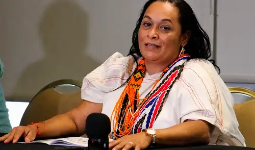 La decisión ocurre después de que Estados Unidos respaldara públicamente al gobierno de Paz. Foto: API/Redes Sociales. Embajadora de Colombia, Bolivia, Elizabeth García