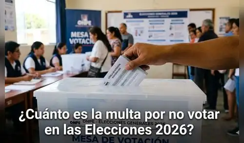 elecciones 2026 | multa por no votar