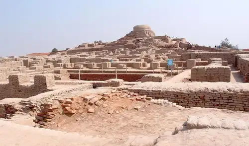 Vista del sitio arqueológico de Mohenjo-daro. Foto: Saqib Qayyum