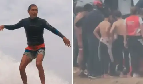 El surfista habría sufrido un paro cardíaco luego de que ingresara al mar.