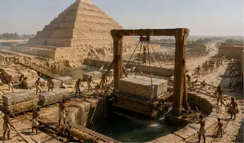 Un nuevo estudio revela que los antiguos egipcios pudieron construir las pirámides usando un sofisticado sistema hidráulico. Un nuevo estudio revela que los antiguos egipcios pudieron construir las pirámides usando un sofisticado sistema hidráulico.