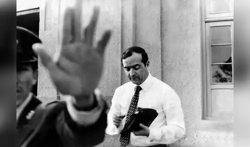 1983. La primera foto de Vladimiro Montesinos. Foto: Carlos Saavedra.