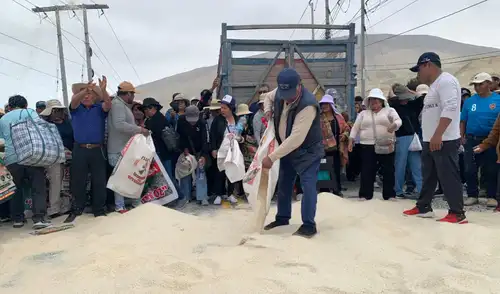Protesta de arroceros en Arequipa Paro agrario