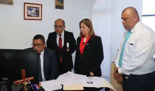 El jefe de Servicios Judiciales capacitó a los servidores sobre hitos estadísticos y carga procesal. Fuente: difusión.