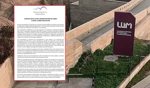Denuncian censura a libro que reúne testimonios de mujeres migrantes maltratadas en el LUM. Denuncian censura a libro que reúne testimonios de mujeres migrantes maltratadas en el LUM.