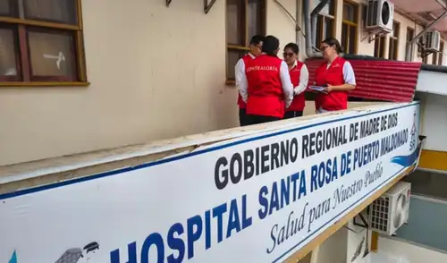 Hospital Santa Rosa de Puerto Maldonado fue inspeccionado por la Contaloría. Contraloría General de la República