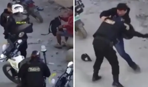 Delincuentes roban armas a policías en Ica Robos