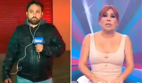 Magaly Medina le dijo de todo a su reportero en vivo.