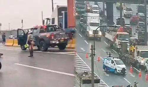Debido al accidente solo ha quedado habilitado un solo carril en la Vía de Evitamiento