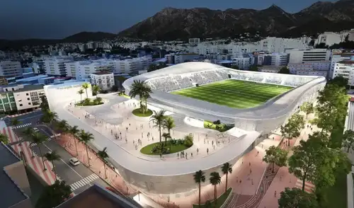 El Marbella FC se acerca a tener una infraestructura deportiva moderna con la aprobación del nuevo estadio multifuncional. El Marbella FC se acerca a tener una infraestructura deportiva moderna con la aprobación del nuevo estadio multifuncional.